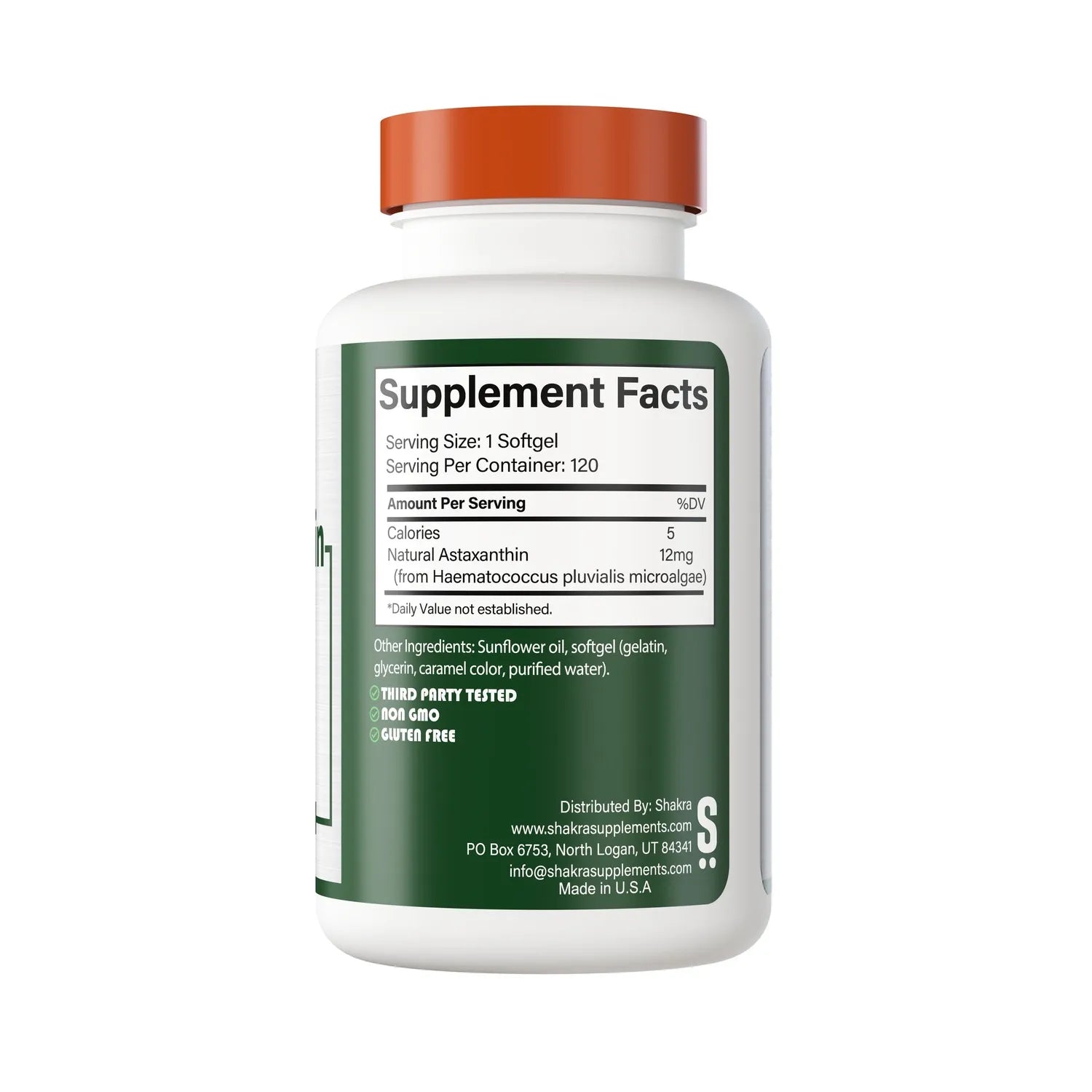 Astaxantina 12 mg 120 capsulas gel