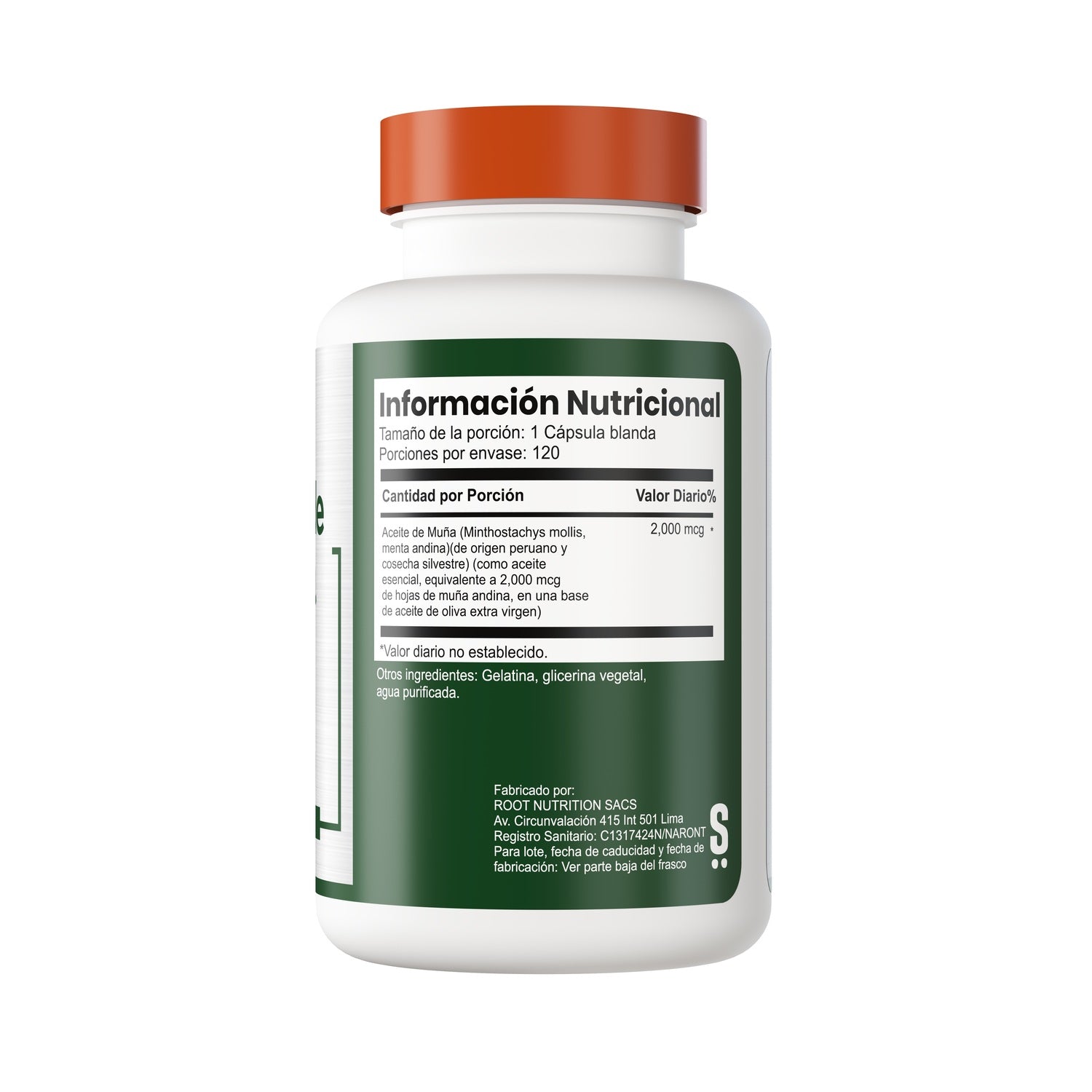 Aceite de Muña 120 capsulas ge