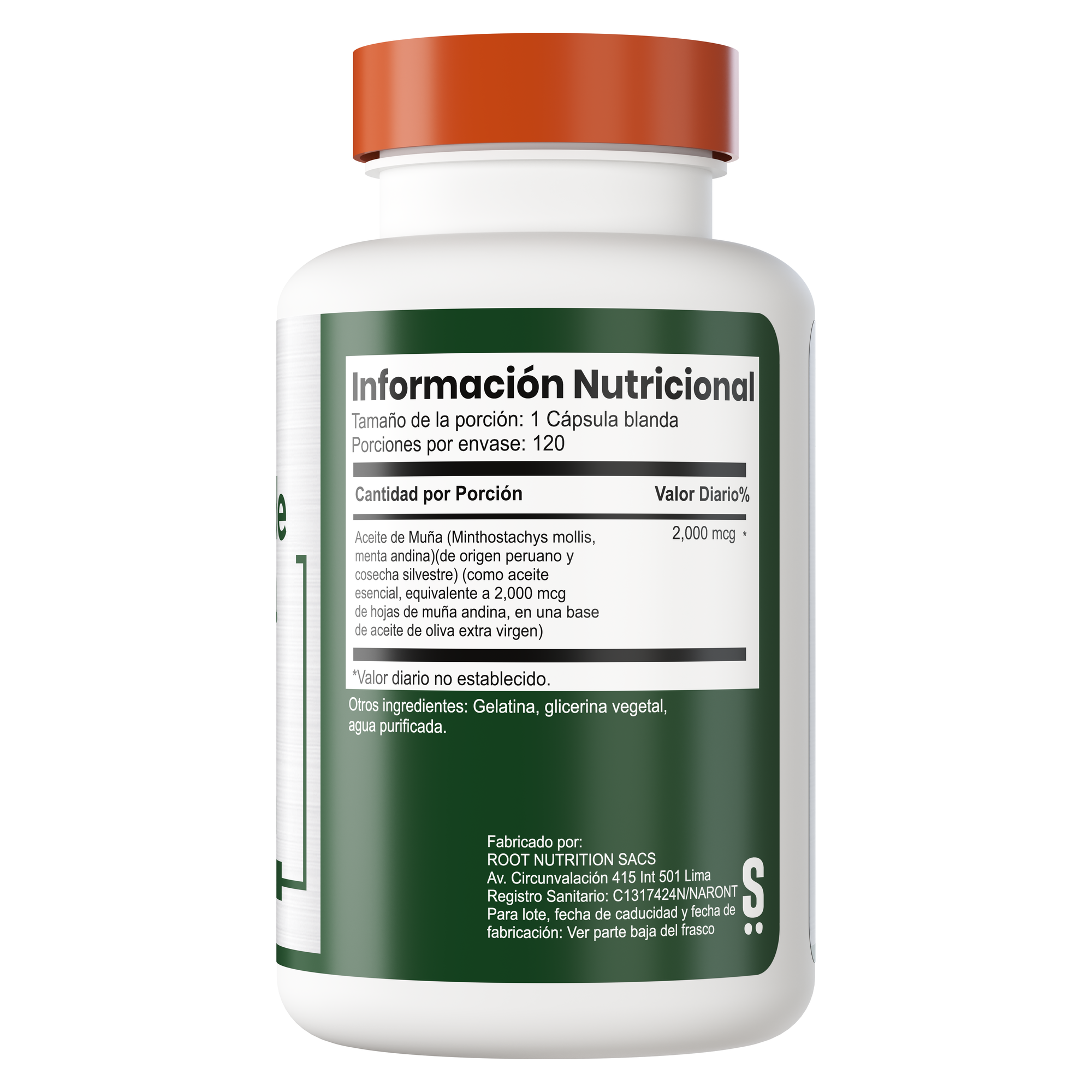 Aceite de Muña 120 capsulas ge