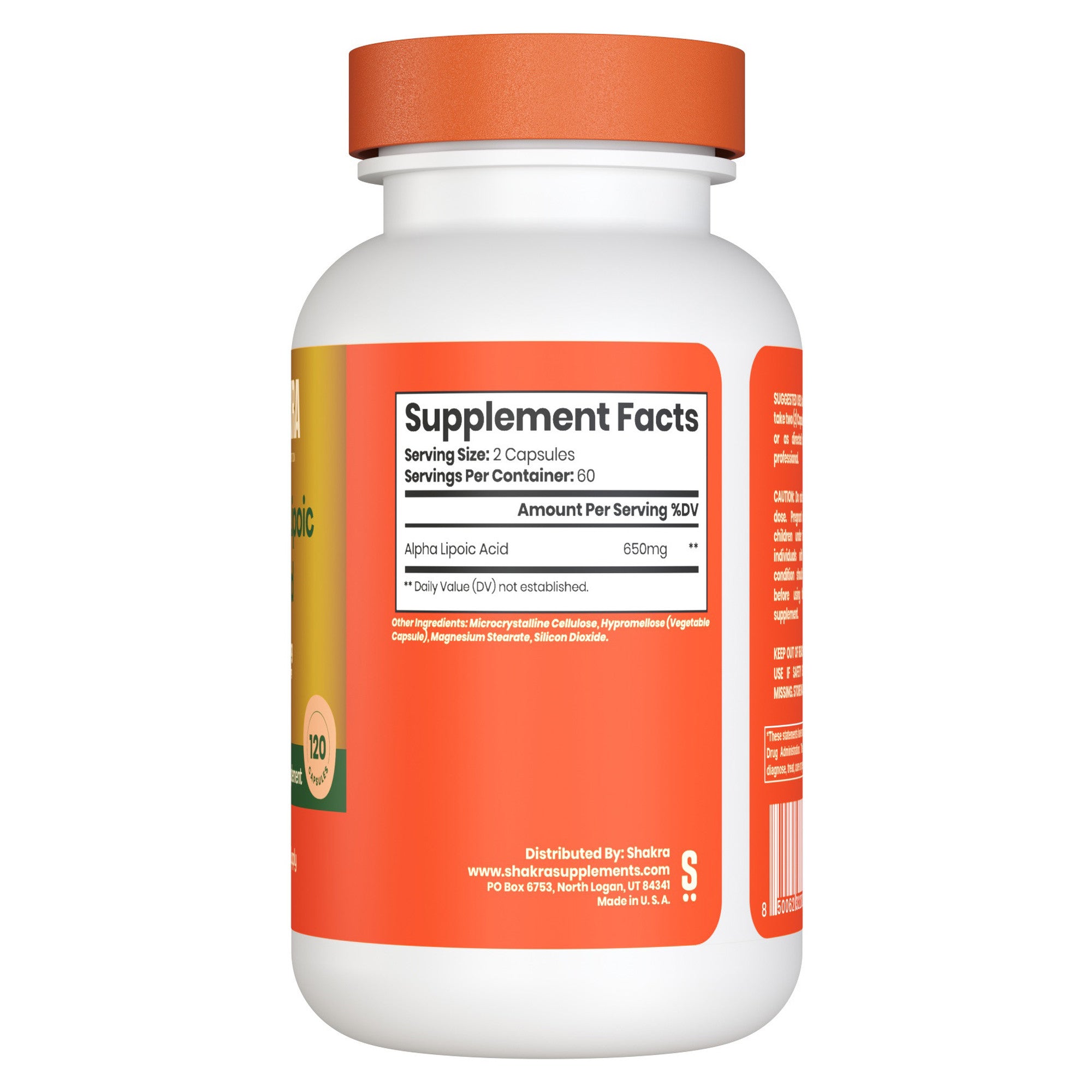 Acido Alfa Lipoico 120 Capsulas