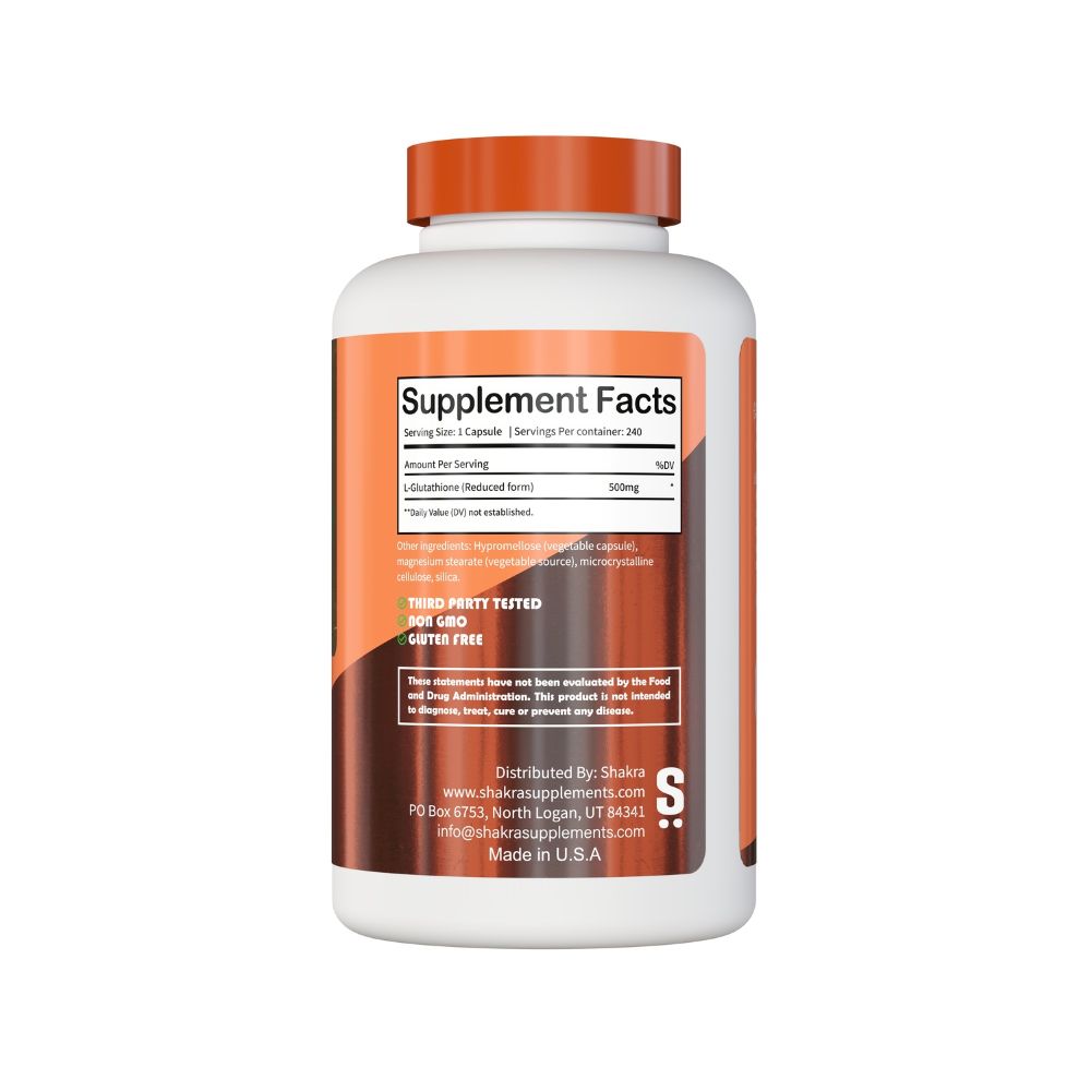 GLUTATHIONE REDUCED FORM 500MG
