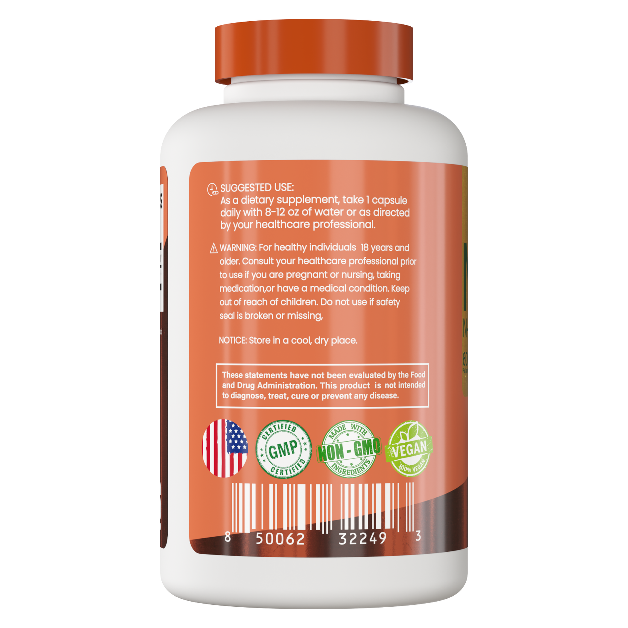 Nac N Acetil Cisteina 600mg 180 Capsulas