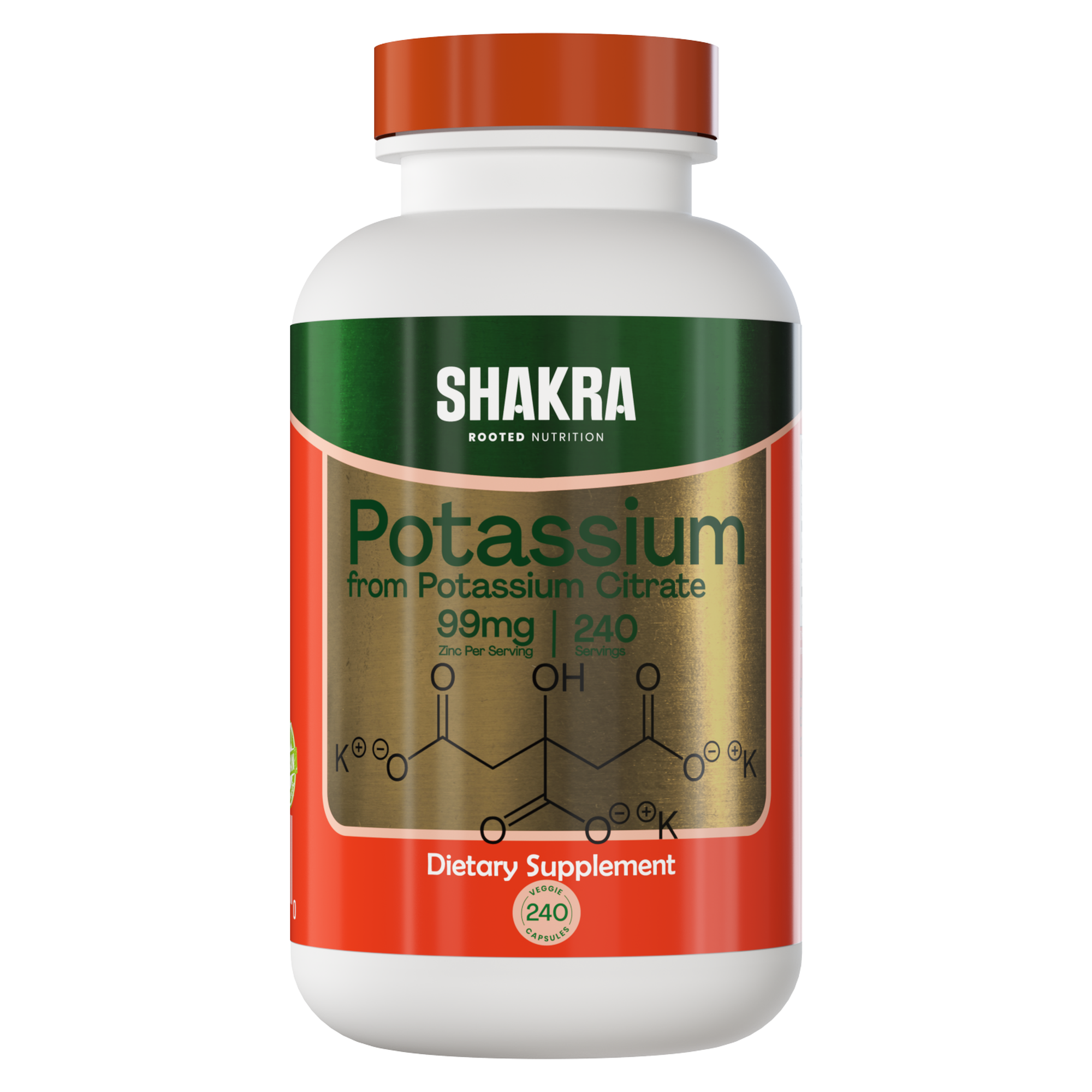 Citrato de potasio 240 cápsulas