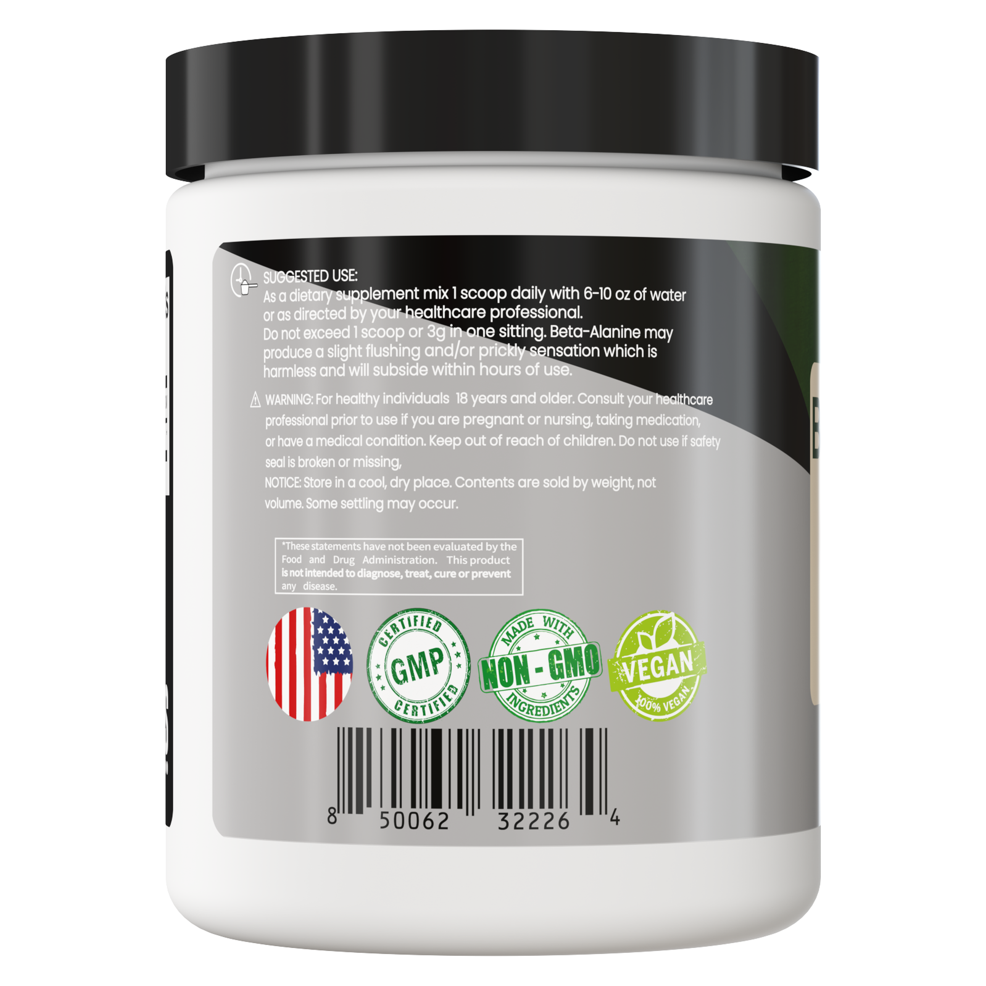 Beta Alanina Alanine 300 Gramos