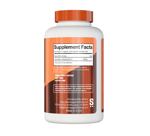 GLUTATHIONE REDUCED FORM 500MG