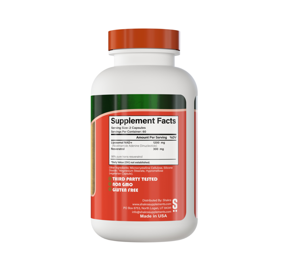Nad Con resveratrol 1500mg 120 capsulas